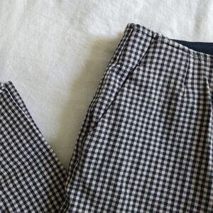 Gap gingham/checkered crop flare pants